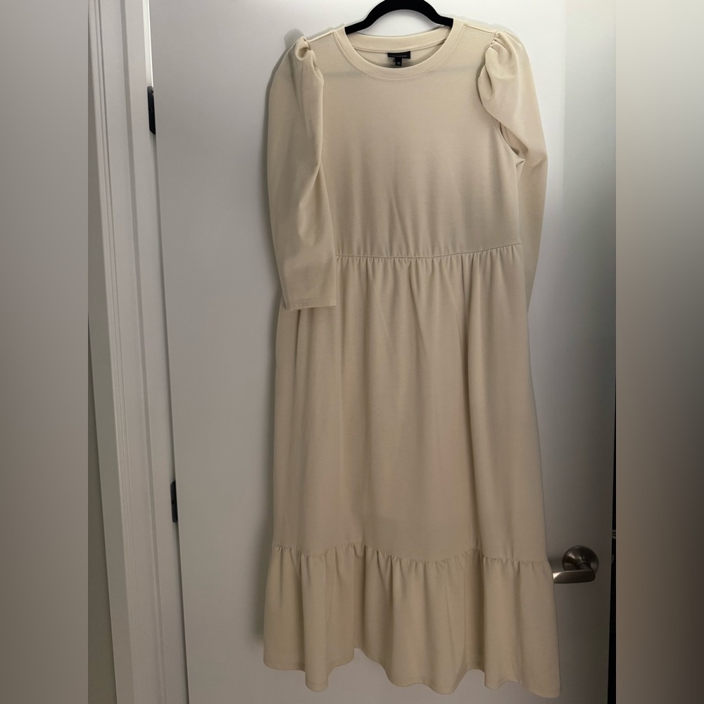 Who What Wear Maxi Dress w Puff Sleeve Detail